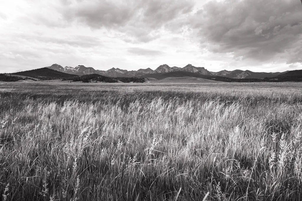 Sawtooth Mountains Idaho II BW by Alan Majchrowicz. SKU 73660i. Archival Giclee Fine art print for wall decor.
