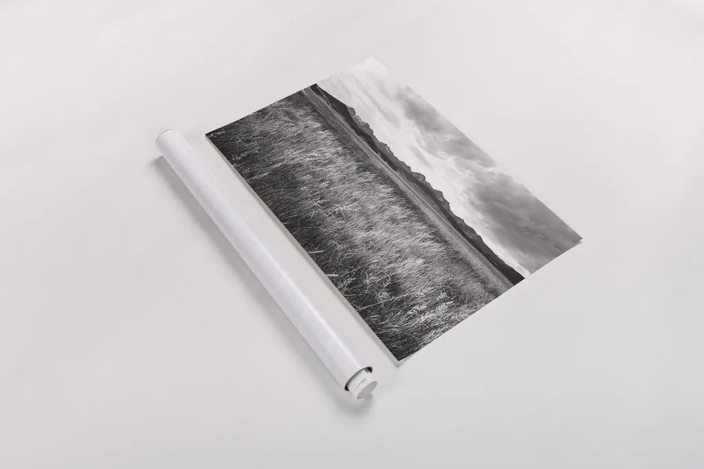 Sawtooth Mountains Idaho II BW by Alan Majchrowicz. shown as a rolled paper print. Available as archival giclee rolled canvas, fine art paper, or poster print. SKU 73660i.