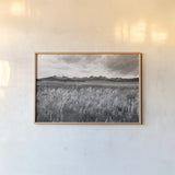 Sawtooth Mountains Idaho II BW by Alan Majchrowicz. shown as a paper print in a natural frame. Available as a archival giclee rolled canvas, fine art paper, or poster print. SKU 73660i.