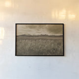 Sawtooth Mountains Idaho II Dark by Alan Majchrowicz. shown as a paper print in a black flame. Available as a archival giclee rolled canvas, fine art paper, or poster print. SKU 78317i.