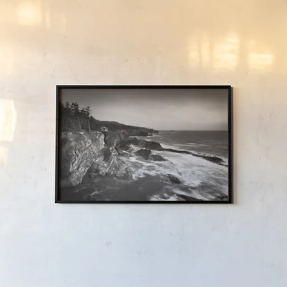 Shore Acres State Park by Alan Majchrowicz. shown as a paper print in a black flame. Available as a archival giclee rolled canvas, fine art paper, or poster print. SKU 43960i.