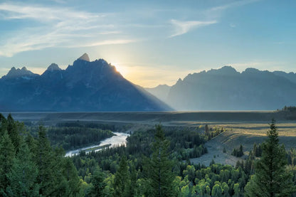 Snake River Overlook Color by Alan Majchrowicz. SKU 78029i. Archival Giclee Fine art print for wall decor.