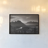 Snake River Overlook Grant Teton National Park  by Alan Majchrowicz. shown as a paper print in a black flame. Available as a archival giclee rolled canvas, fine art paper, or poster print. SKU 64555i.