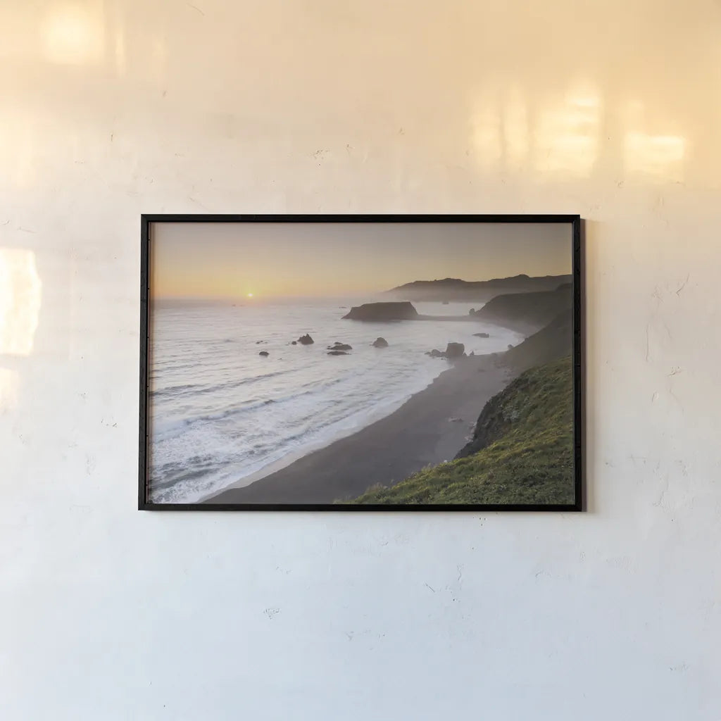 Sonoma Coast I by Alan Majchrowicz. shown as a paper print in a black flame. Available as a archival giclee rolled canvas, fine art paper, or poster print. SKU 36198i.