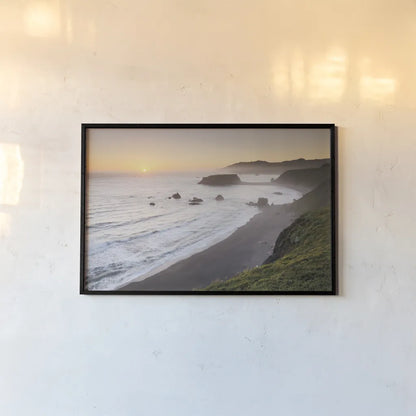 Sonoma Coast I by Alan Majchrowicz. shown as a paper print in a black flame. Available as a archival giclee rolled canvas, fine art paper, or poster print. SKU 36198i.