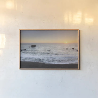 Sonoma Coast II by Alan Majchrowicz. shown as a paper print in a natural frame. Available as a archival giclee rolled canvas, fine art paper, or poster print. SKU 36199i.