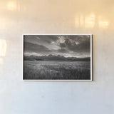Stanley Basin Sawtooth Mountains Idaho by Alan Majchrowicz. shown as a paper print in a white frame. Available as a archival giclee rolled canvas, fine art paper, or poster print. SKU 64560i.