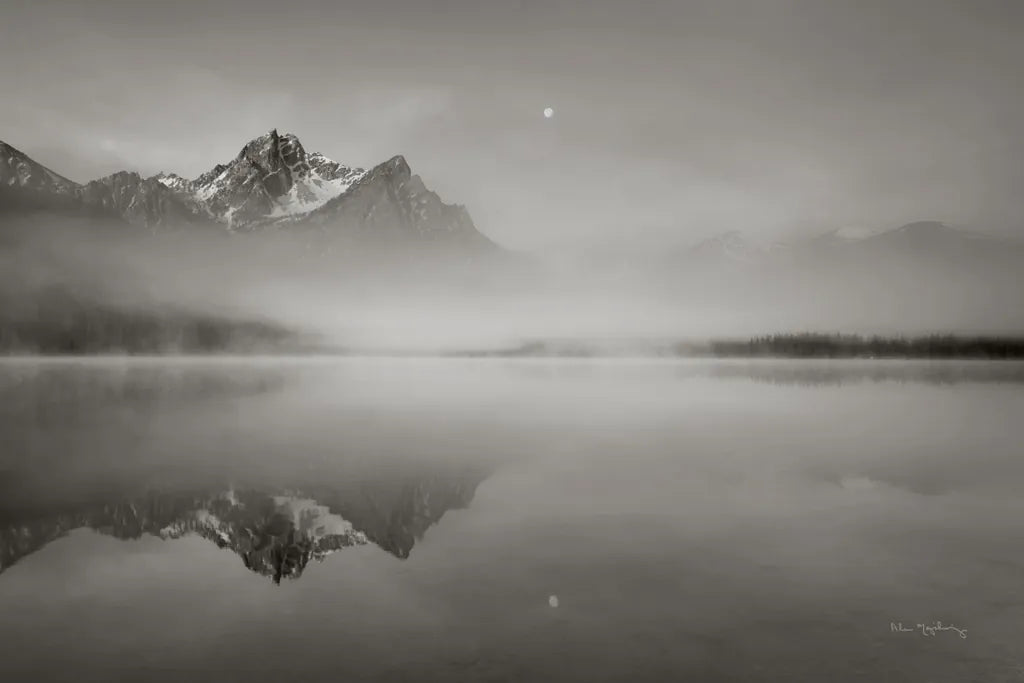 Stanley Lake Idaho BW by Alan Majchrowicz. SKU 81457i. Archival Giclee Fine art print for wall decor.