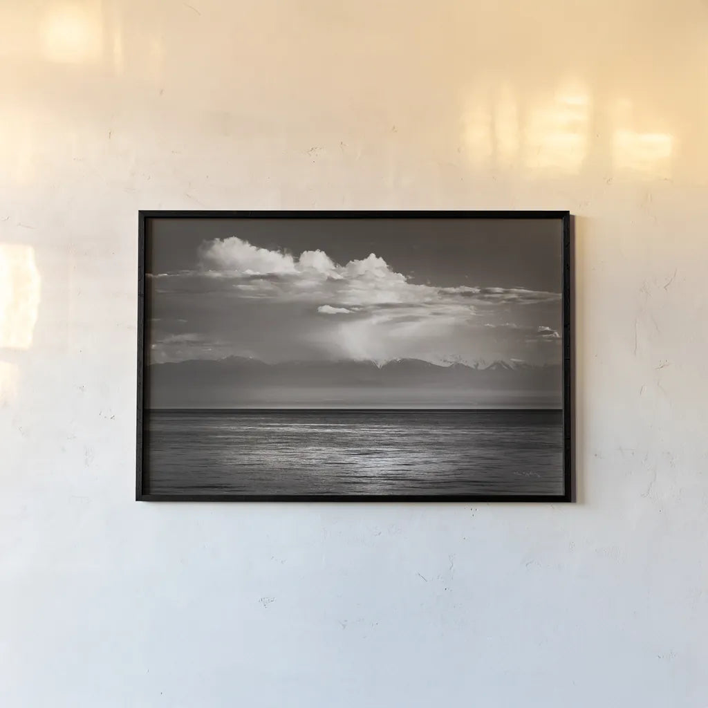 Straight of Juan de Fuca by Alan Majchrowicz. shown as a paper print in a black flame. Available as a archival giclee rolled canvas, fine art paper, or poster print. SKU 64565i.