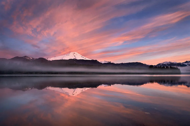 Sunrise Over Mount Baker by Alan Majchrowicz. SKU 28090i. Archival Giclee Fine art print for wall decor.
