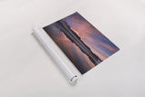Sunrise Over Mount Baker by Alan Majchrowicz. shown as a rolled paper print. Available as archival giclee rolled canvas, fine art paper, or poster print. SKU 28090i.