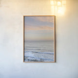 Sunset on Redwoods Coast II by Alan Majchrowicz. shown as a paper print in a natural frame. Available as a archival giclee rolled canvas, fine art paper, or poster print. SKU 43904h.