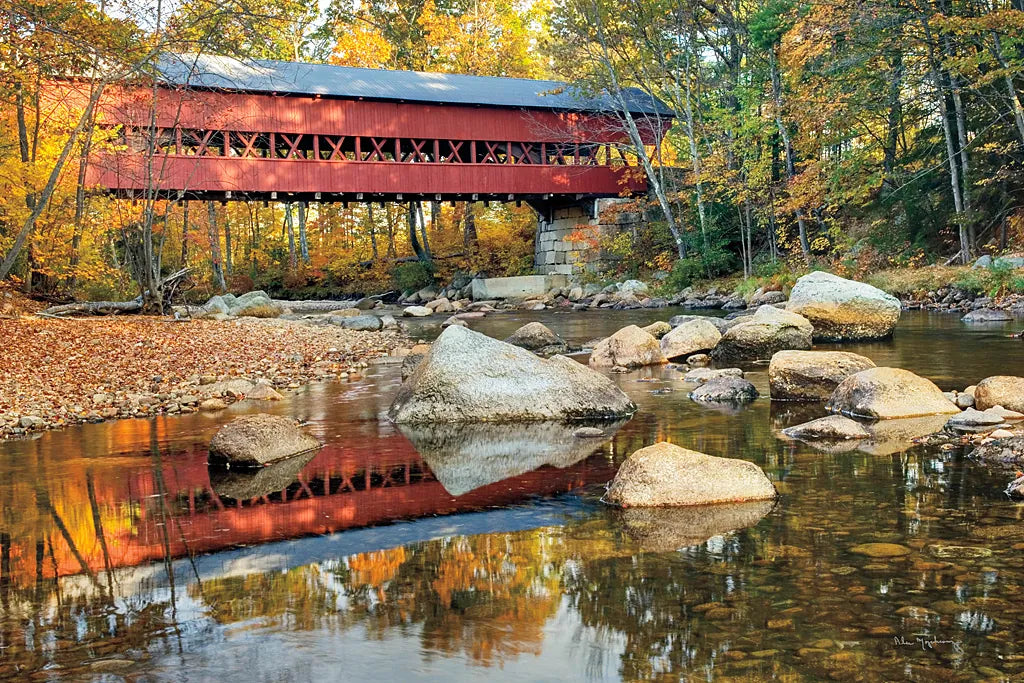 Swift River Covered Bridge by Alan Majchrowicz. SKU 17974i. Archival Giclee Fine art print for wall decor.