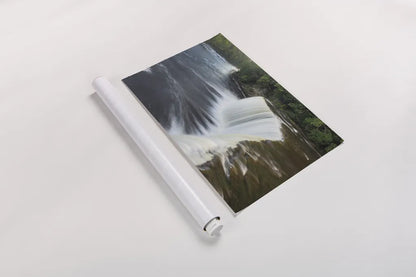 Tahquamenon Falls Michigan I by Alan Majchrowicz. shown as a rolled paper print. Available as archival giclee rolled canvas, fine art paper, or poster print. SKU 50167i.