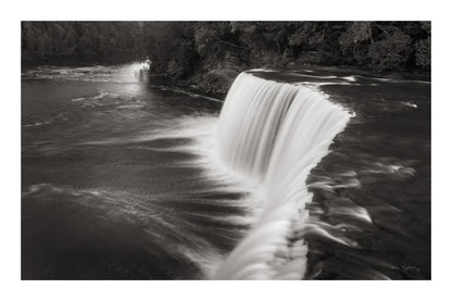 Tahquamenon Falls Michigan I BW by Alan Majchrowicz. SKU 50169i. Archival Giclee Fine art print for wall decor.