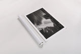 Tahquamenon Falls Michigan I BW by Alan Majchrowicz. shown as a rolled paper print. Available as archival giclee rolled canvas, fine art paper, or poster print. SKU 50169i.