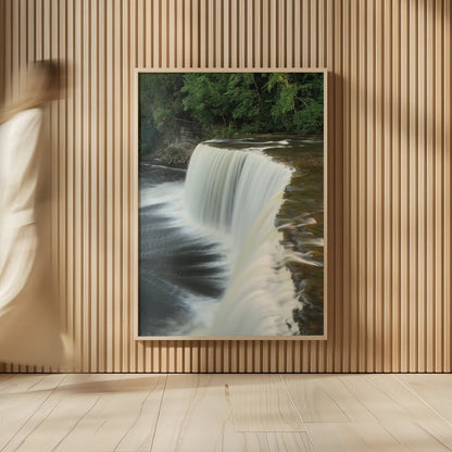 Tahquamenon Falls Michigan II by Alan Majchrowicz. shown as over sized large wall art. Available as an archival giclee rolled canvas, fine art paper, or poster print. SKU 50168h.