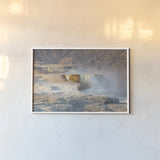 Terraces of Canary Spring by Alan Majchrowicz. shown as a paper print in a white frame. Available as a archival giclee rolled canvas, fine art paper, or poster print. SKU 80846i.