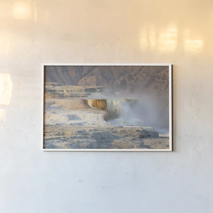 Terraces of Canary Spring by Alan Majchrowicz. shown as a paper print in a white frame. Available as a archival giclee rolled canvas, fine art paper, or poster print. SKU 80846i.