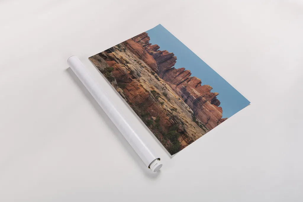 The Needles Canyonlands National Park by Alan Majchrowicz. shown as a rolled paper print. Available as archival giclee rolled canvas, fine art paper, or poster print. SKU 80814i.