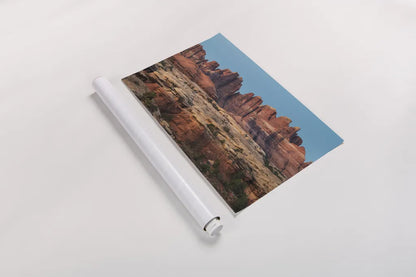 The Needles Canyonlands National Park by Alan Majchrowicz. shown as a rolled paper print. Available as archival giclee rolled canvas, fine art paper, or poster print. SKU 80814i.