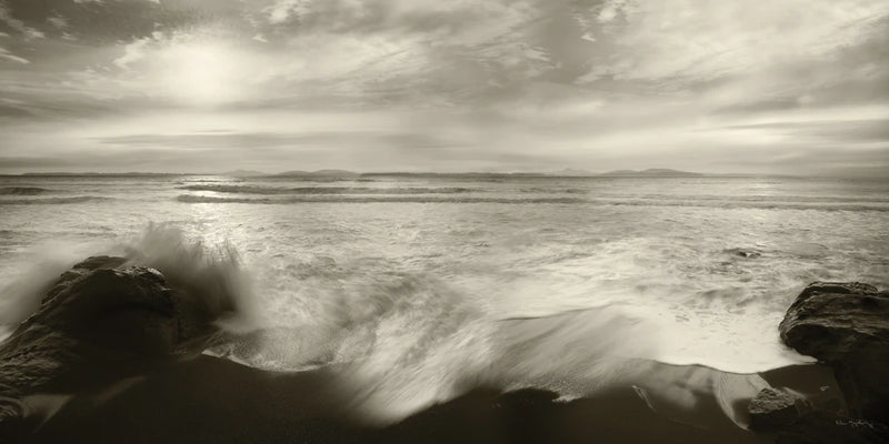 Tides and Waves Panorama by Alan Majchrowicz