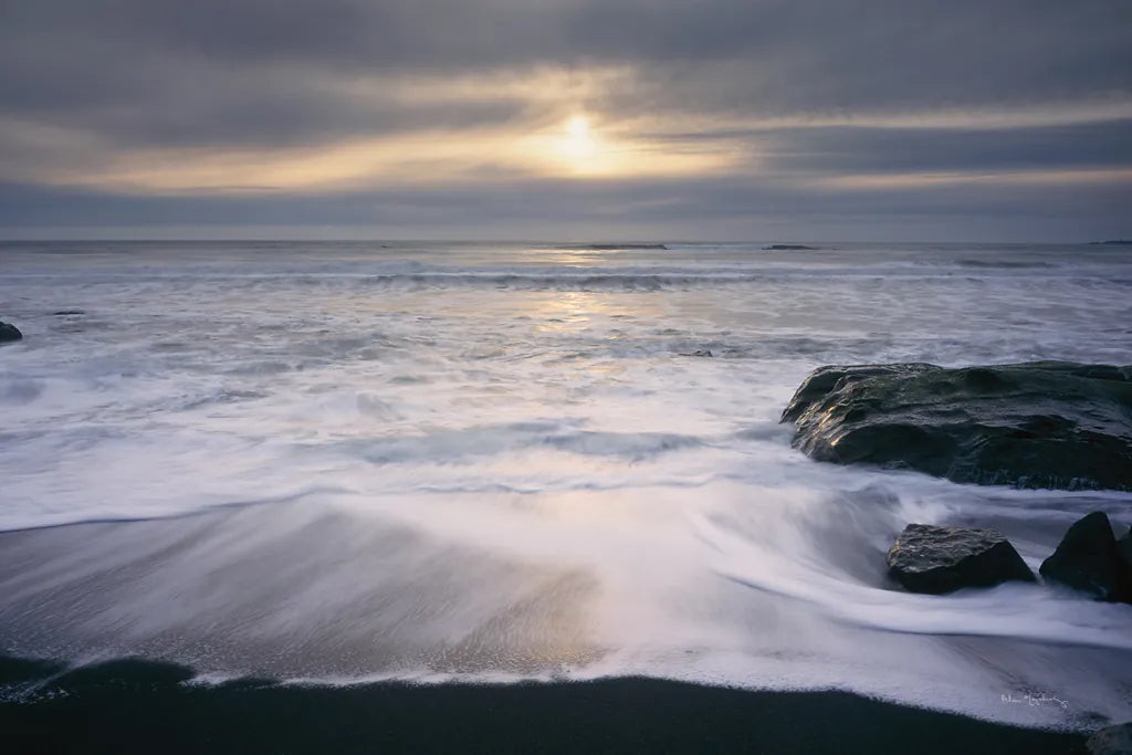 Tides and Waves Sunset I by Alan Majchrowicz. SKU 7751i. Archival Giclee Fine art print for wall decor.