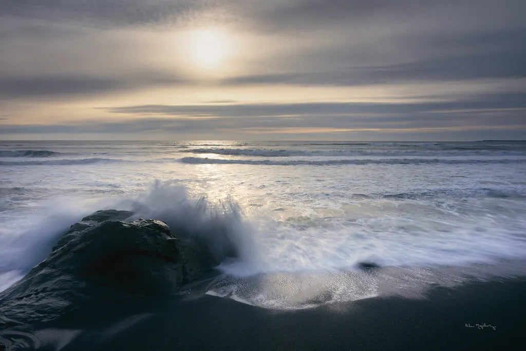 Tides and Waves Sunset III by Alan Majchrowicz. SKU 7753i. Archival Giclee Fine art print for wall decor.