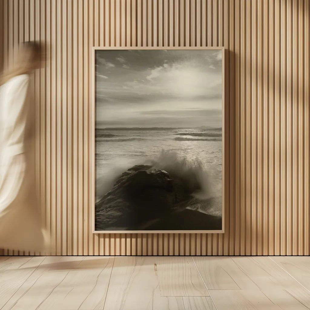 Tides and Waves Triptych I by Alan Majchrowicz. shown as over sized large wall art. Available as an archival giclee rolled canvas, fine art paper, or poster print. SKU 82193h.