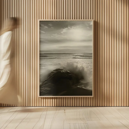 Tides and Waves Triptych I by Alan Majchrowicz. shown as over sized large wall art. Available as an archival giclee rolled canvas, fine art paper, or poster print. SKU 82193h.
