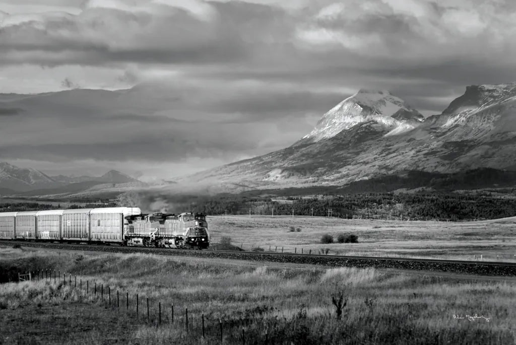 Train III BW by Alan Majchrowicz. SKU 84100i. Archival Giclee Fine art print for wall decor.