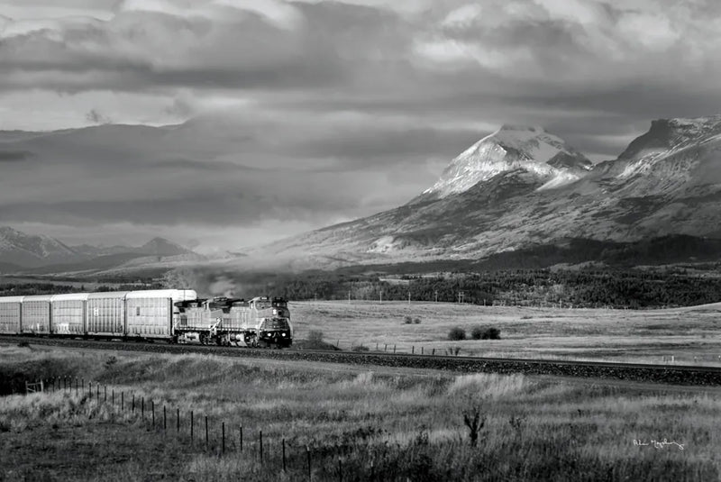Train III BW by Alan Majchrowicz. SKU 84100i. Archival Giclee Fine art print for wall decor.