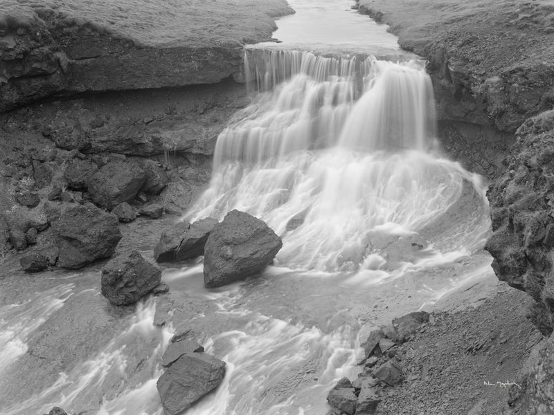 Waterfall along the Fjarthra River by Alan Majchrowicz