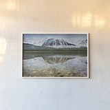 Waterfowl Lake I by Alan Majchrowicz. shown as a paper print in a white frame. Available as a archival giclee rolled canvas, fine art paper, or poster print. SKU 28087i.