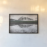 Waterfowl Lake I BW with Color by Alan Majchrowicz. shown as a paper print in a black flame. Available as a archival giclee rolled canvas, fine art paper, or poster print. SKU 28183i.