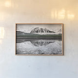 Waterfowl Lake I BW with Color by Alan Majchrowicz. shown as a paper print in a natural frame. Available as a archival giclee rolled canvas, fine art paper, or poster print. SKU 28183i.
