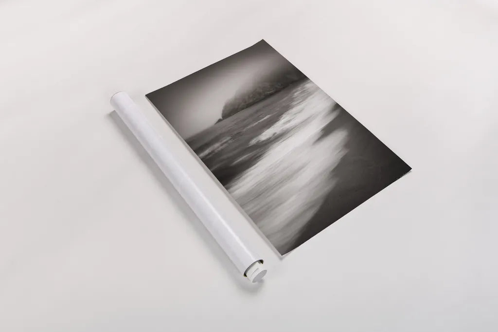 Whale Cove Beach by Alan Majchrowicz. shown as a rolled paper print. Available as archival giclee rolled canvas, fine art paper, or poster print. SKU 44176h.