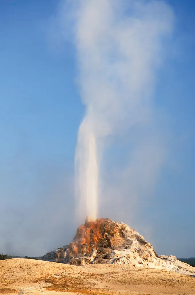 White Dome Geyser by Alan Majchrowicz. SKU 80844h. Archival Giclee Fine art print for wall decor.