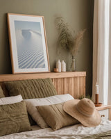 White Sands II by Alan Majchrowicz. shown as a paper print in a natural frame. Available as a archival giclee rolled canvas, fine art paper, or poster print. SKU 33904h.