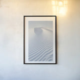 White Sands II by Alan Majchrowicz. shown as a paper print in a black flame. Available as a archival giclee rolled canvas, fine art paper, or poster print. SKU 33904h.