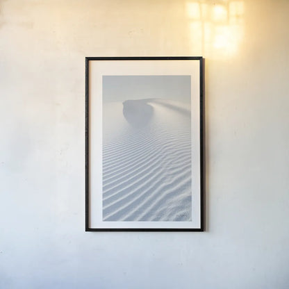 White Sands II by Alan Majchrowicz. shown as a paper print in a black flame. Available as a archival giclee rolled canvas, fine art paper, or poster print. SKU 33904h.