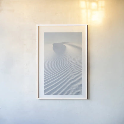 White Sands II by Alan Majchrowicz. shown as a paper print in a white frame. Available as a archival giclee rolled canvas, fine art paper, or poster print. SKU 33904h.