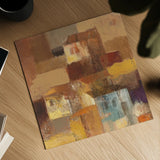 Abstract Tuscan Village II Crop by Albena Hristova. Shown as a detailed flat fine art print, highlighting archival giclee quality. Available as an archival giclee rolled canvas, fine art paper, or poster print. SKU 26990a.
