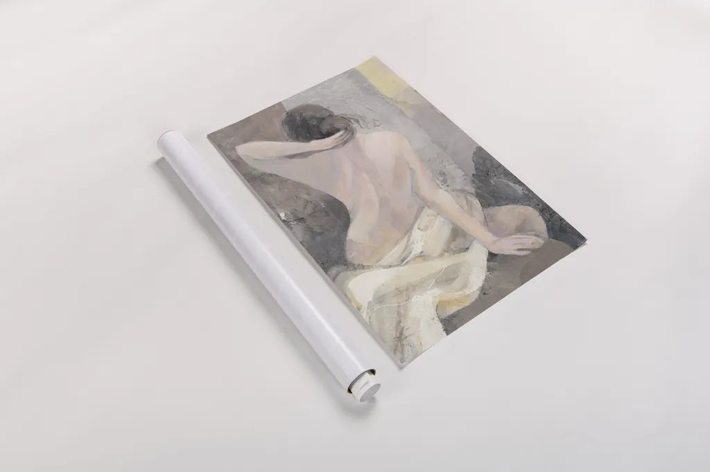 After the Bath I Crop by Albena Hristova. shown as a rolled paper print. Available as archival giclee rolled canvas, fine art paper, or poster print. SKU 23813h.