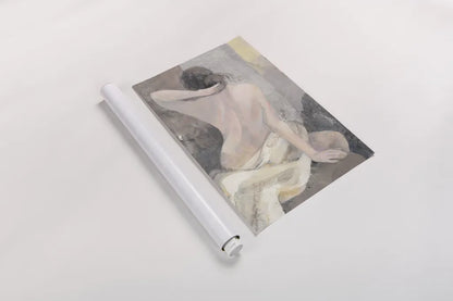 After the Bath I Crop by Albena Hristova. shown as a rolled paper print. Available as archival giclee rolled canvas, fine art paper, or poster print. SKU 23813h.