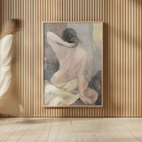After the Bath I Crop by Albena Hristova. shown as over sized large wall art. Available as an archival giclee rolled canvas, fine art paper, or poster print. SKU 23813h.