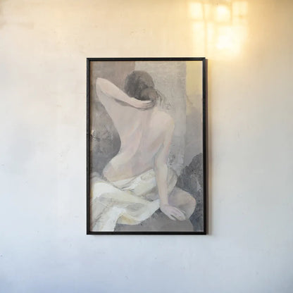 After the Bath I Crop by Albena Hristova. shown as a paper print in a black flame. Available as a archival giclee rolled canvas, fine art paper, or poster print. SKU 23813h.