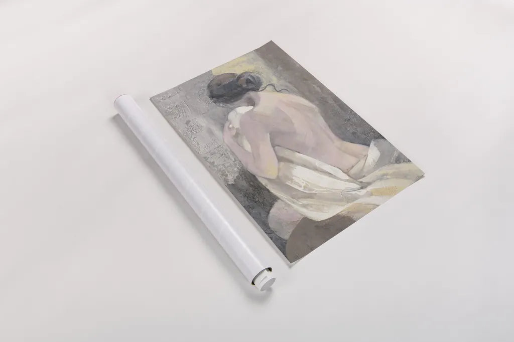 After the Bath II Crop by Albena Hristova. shown as a rolled paper print. Available as archival giclee rolled canvas, fine art paper, or poster print. SKU 23814h.