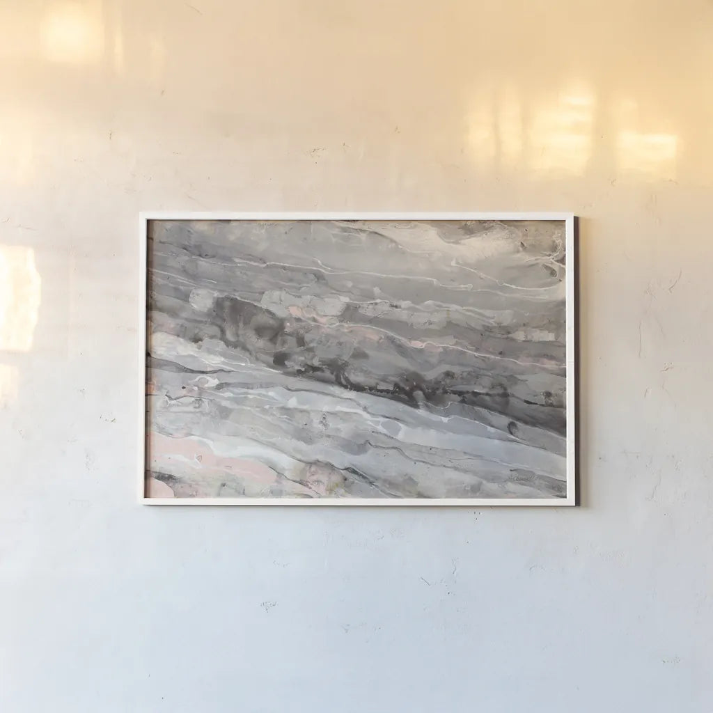 Albaster Blush by Albena Hristova. shown as a paper print in a white frame. Available as a archival giclee rolled canvas, fine art paper, or poster print. SKU 57194i.