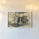 Albenas Hydrangea by Albena Hristova. shown as a paper print in a white frame. Available as a archival giclee rolled canvas, fine art paper, or poster print. SKU 6359i.